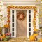 Artificial Fall Wreaths for Front Door Autumn Oak Wreath with Oak Leaves(Orange Berry With Oak Leaves B)20"D x 20"W x 5"H